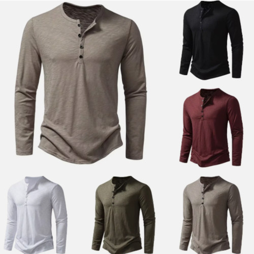 Men shirt cotton - men's, neck